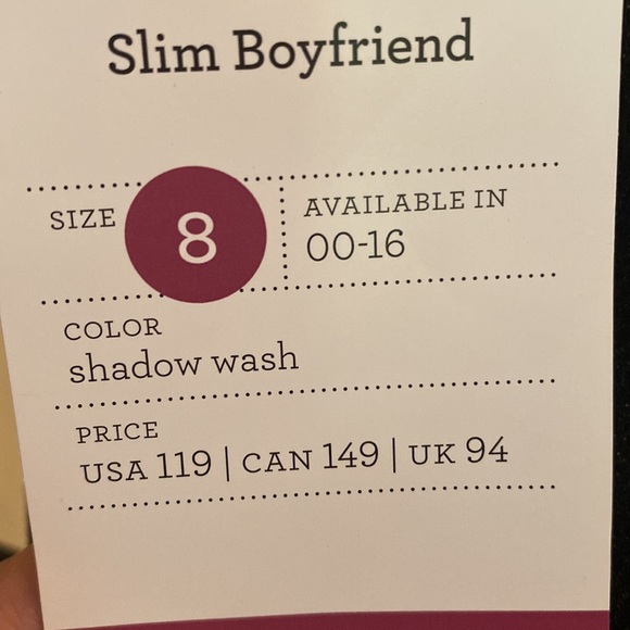 NWT Cabi Slim Boyfriend Black Jeans Distressed Womens Size 8 - Picture 8 of 9